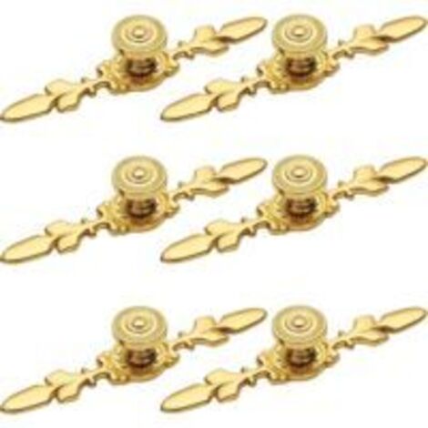 Poignées de meubles Sollbry dorées, lot de 6, bouton de meuble, poignée de porte, poignée de meuble, bouton de porte de cuisine, poignée de meuble vintage, poignée de tiroir de placard, poignées de po