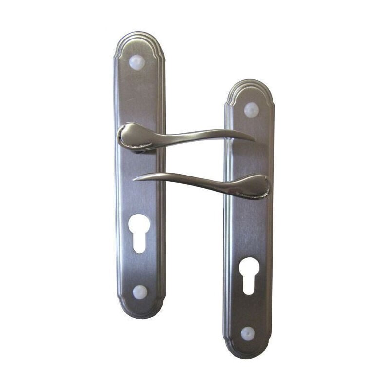 Poignées de porte à cylindre Roméo nickelées - Élégantes & Durables