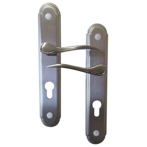 Poignées de porte à cylindre Roméo nickelées - Élégantes & Durables