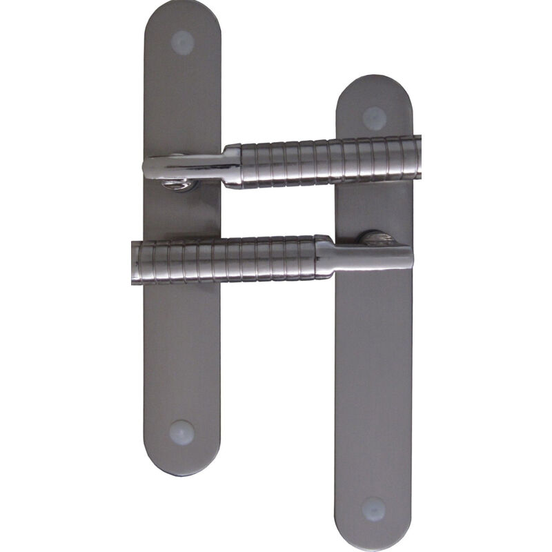 Ateliers 28 - Poignées de Porte Bec de Cane Eddy - Acier Inoxydable - mr bricolage