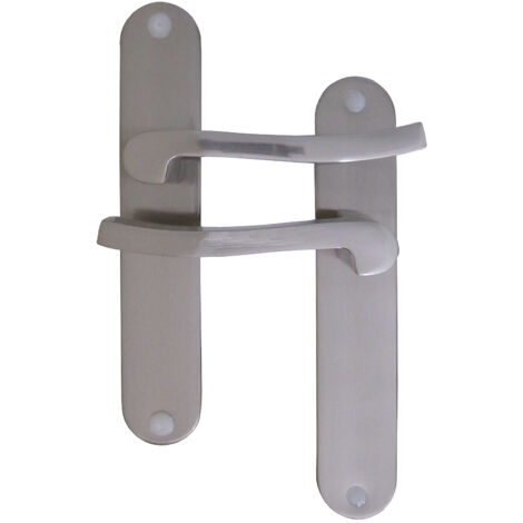 Poignées de porte bec de cane Olaf - Aluminium - MR BRICOLAGE