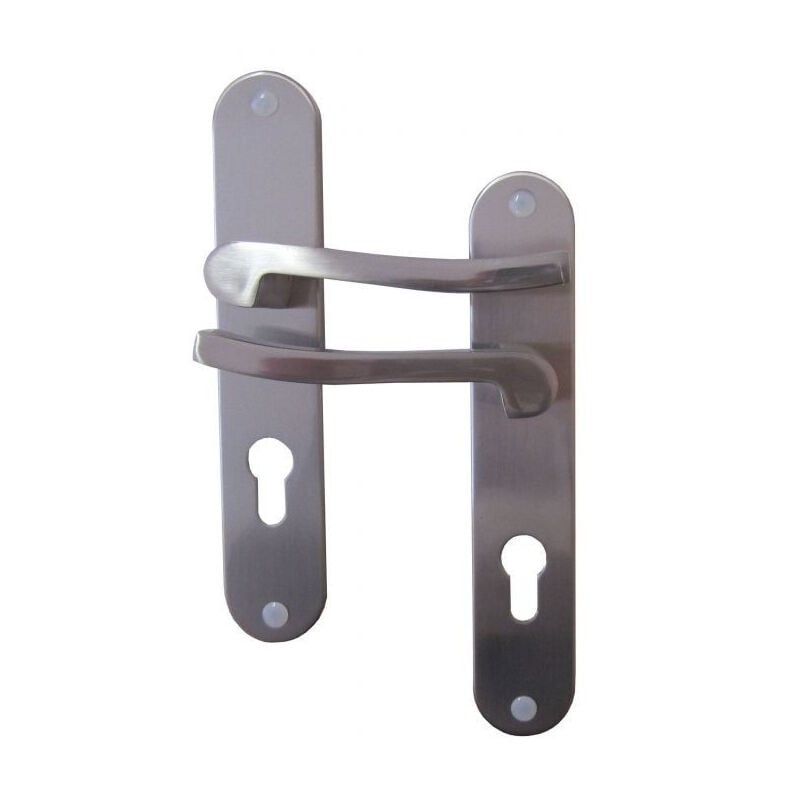 Ateliers 28 - Poignées de Porte Cylindre Olaf Aluminium Entraxe 195mm