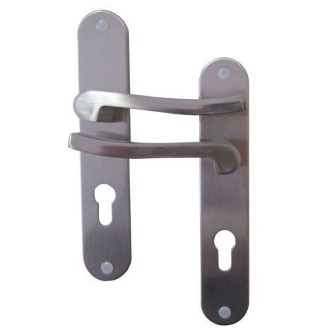Poignées de Porte Cylindre Olaf Aluminium Entraxe 195mm