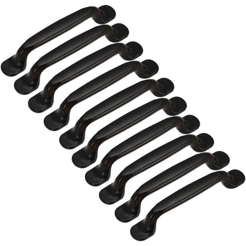 Poignées de porte d'armoire de cuisine, tiroir de placard, meuble de chambre à coucher, entraxe de traction 128 mm, aluminium, avec vis