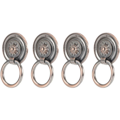 Poignées de porte d'armoire en alliage de Zinc Antique, 4 pièces, quincaillerie en Bronze Antique..DEBUNS