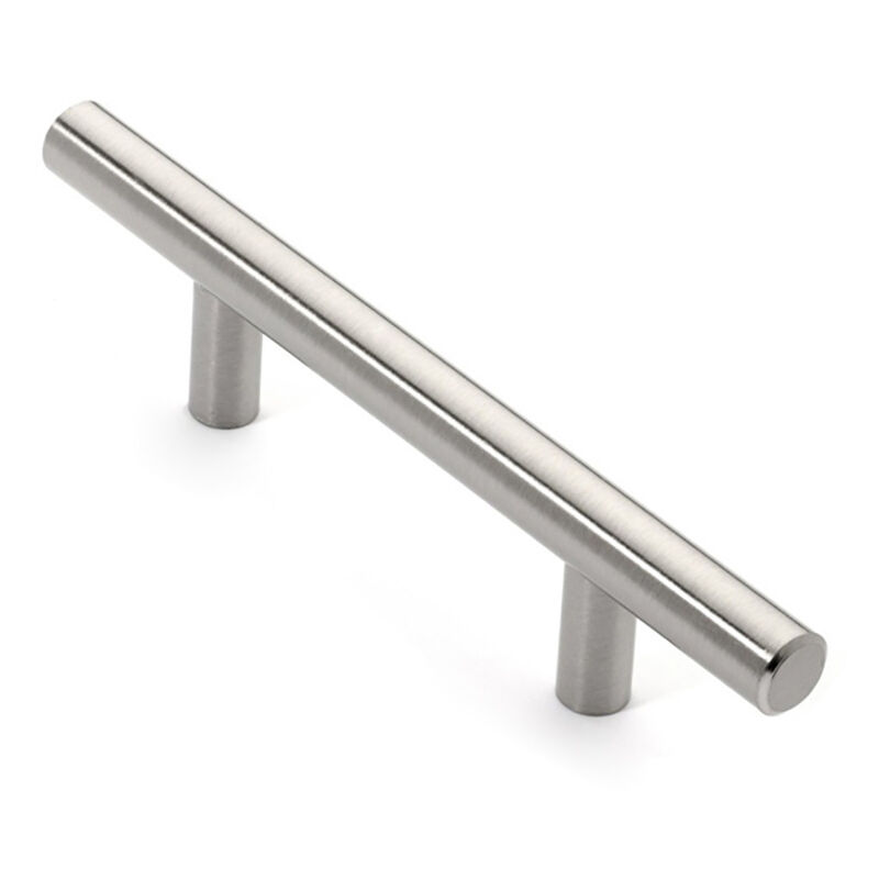 Poignées de porte de cuisine auto-adhésives promotionnelles en forme de t, paquet de 10, poignées de meubles en acier inoxydable(12mmx64mmx100mm)