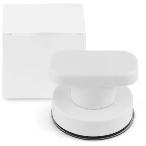 Poignées de porte et de fenêtre en verre, portes coulissantes de salle de bain, armoires, ventouses, poignées non marquantes, poignées d'absorption non perforées (petite taille, argent)