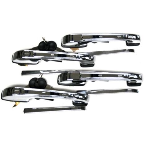 Poignées de porte extérieures VW Golf II 83-92, lot de 4 pièces, TUNING, chromées