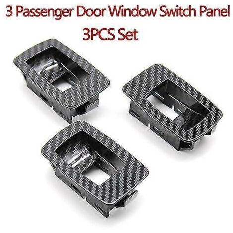 Poignées de porte intérieures en fibre de carbone pour BMW Série 3 E90 E91 316 318 320 325 328i (2004-2012) - Jeu de 3 poignées de porte intérieures