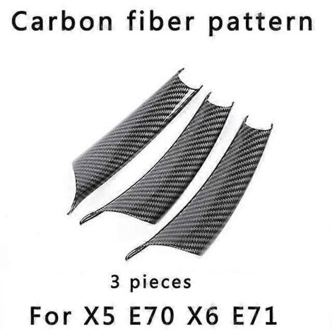 Poignées de porte intérieures en fibre de carbone pour BMW X5 E70 F15 et X6 E71 F16 (conduite à gauche) - C