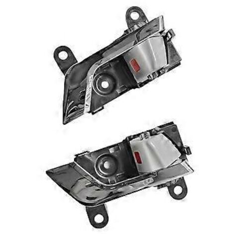 Poignées de porte intérieures gauche et droite (1 paire) pour Toyota Highlander 2008-2013, références 69205-20210 et 69206-20210-C0, chromées.