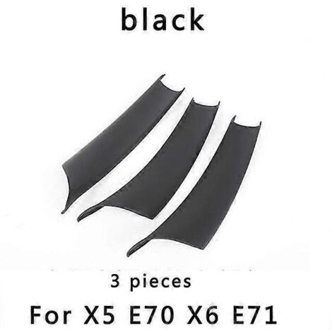 Poignées de porte intérieures pour BMW X5 E70 F15 et X6 E71 F16 (conduite à gauche) - Garnitures de protection d'accoudoirs en fibre de carbone - Style automobile