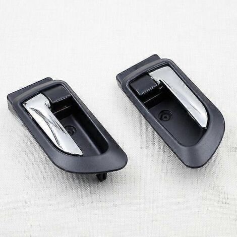Poignées de porte intérieures pour voiture Great Wall Haval Hover H3 H5 (2010-2013) - Paire de poignées noires (avant et arrière, gauche et droite)