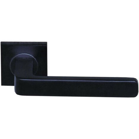 Poignées de porte modèle Soho - aluminium anodisé noir x2