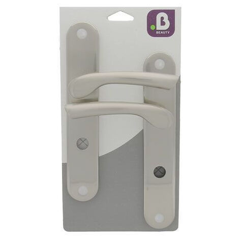Poignées de Porte Océane Nickel Mat B BEAUTY Entraxe 195mm