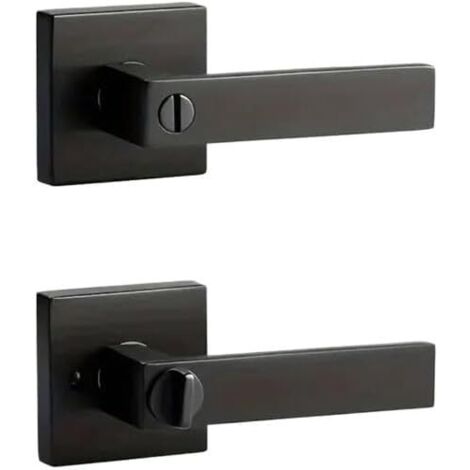 Poignées de porte, poignées de porte intérieures sans clé, ensembles de serrures de confidentialité pour chambres et salles de bains, serrures de poignée modernes