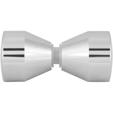 Poignées de porte, poignées en alliage d'aluminium chromé pour portes de douche en verre