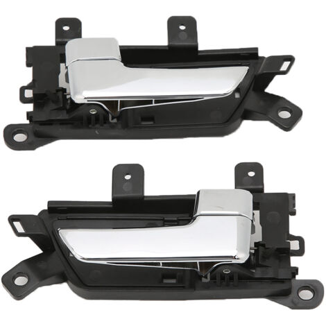 Poignées de portes intérieures en argent pour KIA BORREGO 2009-2011 - Lot de 2 pièces