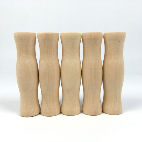 Poignées de rechange pour seau en bois, lot de 6, ergonomiques et antidérapantes.
