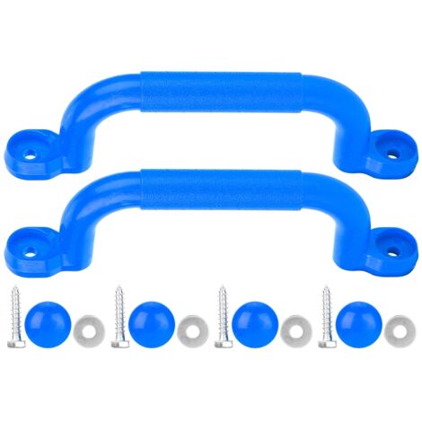 Poignées de sécurité antidérapantes pour balançoire - Accessoire de jeu pour enfants - Bleu