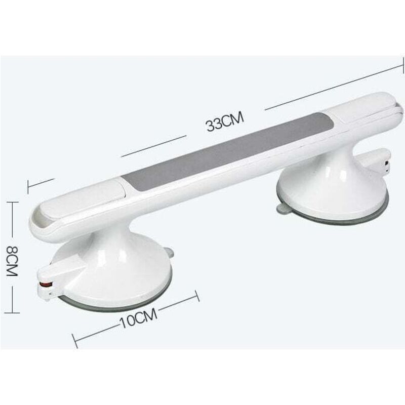 Poignées de sécurité pour la baignoire, poignées de douche, barre d'appui murale avec ventouses, sans perçage, poignée barre d'appui Barre d'appui de