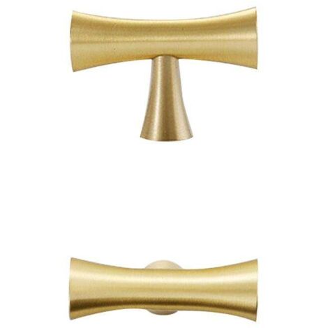 Poignées de tiroir en laiton, 4 tailles, style moderne doré, pour portes de placard, 50 mm.