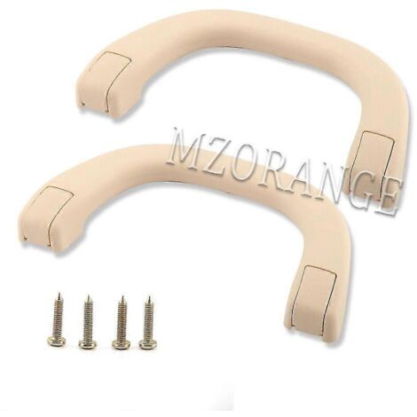Poignées de toit pour montant A (gauche et droite) pour Mitsubishi Pajero, Shogun, Montero V31, V32, V33, V73 et V77 (1991-2006) - Accessoires de style automobile - 1 paire - Beige