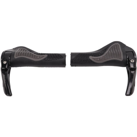 Poignées de Vélo de Montagne Antidérapantes en Caoutchouc Doux, Couvre-Guidon avec Corne Anti-Choc