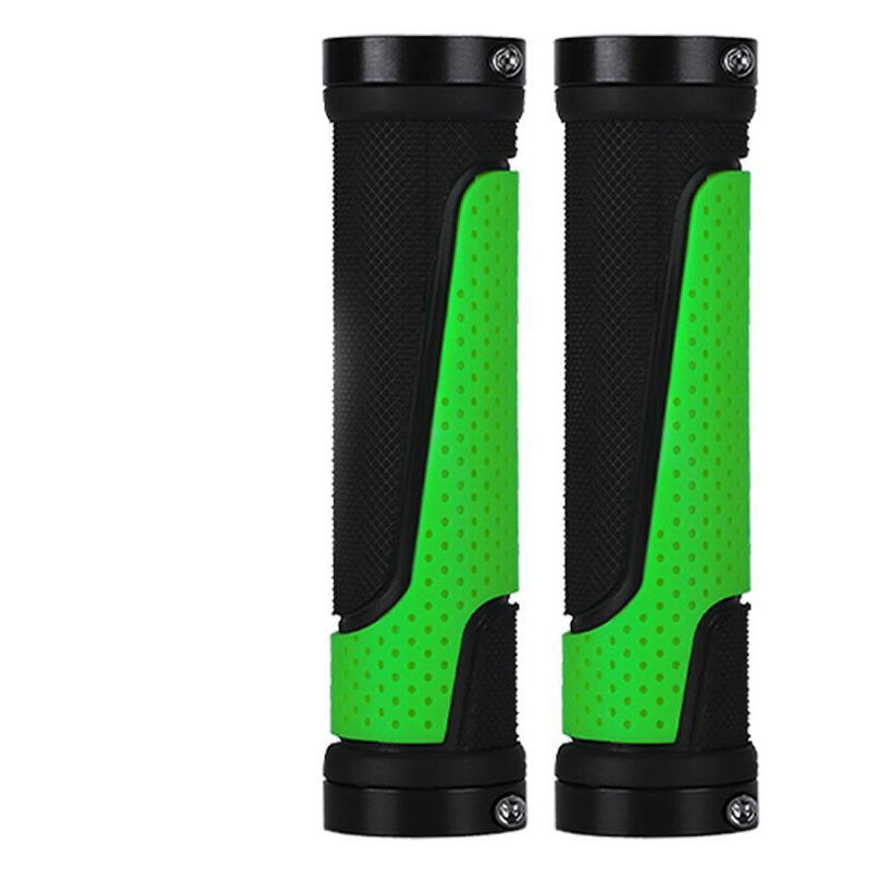 Ensoleille - Poignées de vélo de montagne Pièces de vélo à pignon fixe en caoutchouc antidérapant(vert)