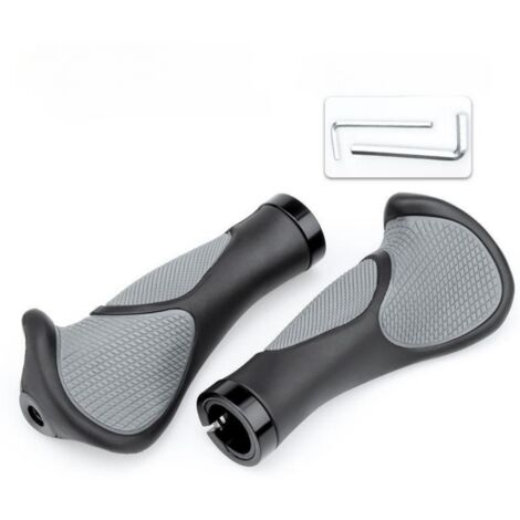 Poignées de vélo ergonomiques 22 mm avec repose-main, antidérapantes, confort longue distance