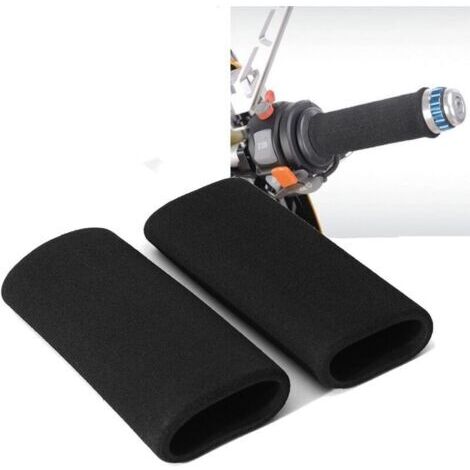 poignées en mousse pour guidon de moto, housse de poignée confortable anti-vibration, s'adapte à toutes les poignées de taille standard
