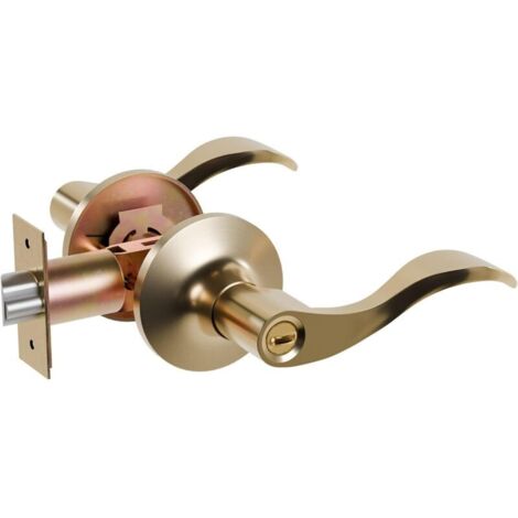 Poignées et boutons de porte Wave, dorés, édition salle de bain