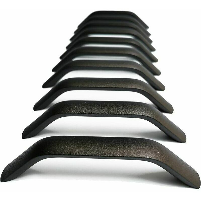 Poignées et boutons de tiroir en lot de 10, conviennent pour les armoires de cuisine, placards, tiroirs de chambre, avec une entraxe de 160 mm et un