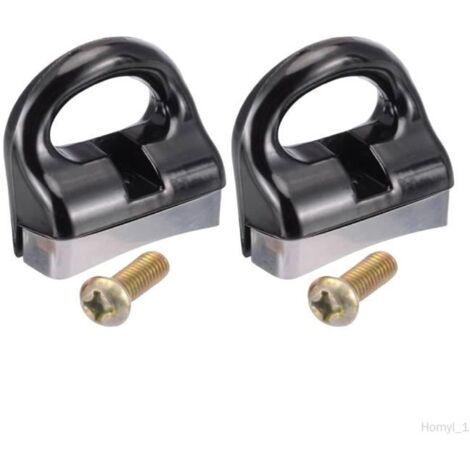 Poignées latérales courtes - COLAXI - 2x Bakélite - Amovibles - Compatibles avec casseroles - 6,6 cm