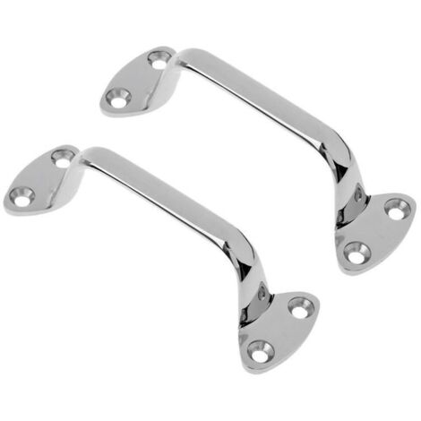 Poignées, poignées de maintien et mains courantes en acier inoxydable moulé 316 pour la marine et les yachts, 15050 mm  accessoires de quincaillerie marine, poignée de 150 mm, 125,3 mm.