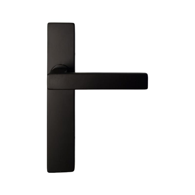 Klose Besser - Poignées sur Plaques Carrées Noires 'patricia' Bec de cane