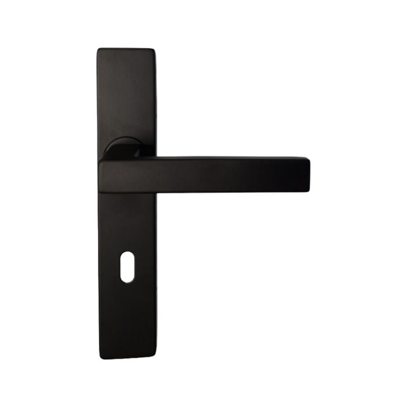 Klose Besser - Poignées sur Plaques Carrées Noires 'patricia' Trou petite clé