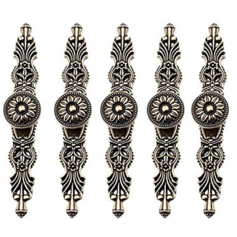 PoiLot of 5 door hinges for Vintage Retro Style Cupboards for Antique Retro Furniture, Bookcase, Chest of Drawers, Wardrobe, Drawer