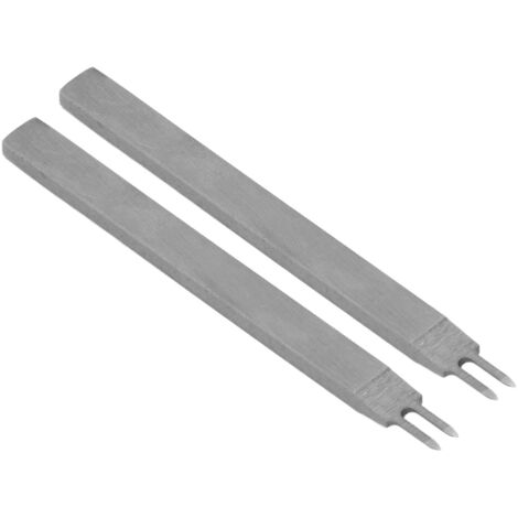 Poinçon à Cuir Double Pointe Acier, Outil de Maroquinerie DIY pour Perçage 6mm Rapide