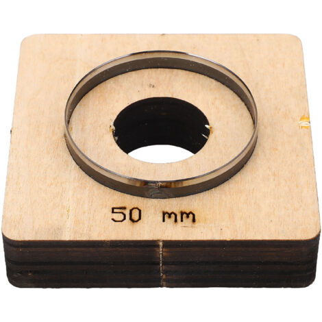 Poinçon de découpe cuir circulaire 50mm - Emporte-pièce forme ronde pour plastique et cuir