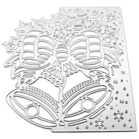 Poinçon de Découpe Métal Artisanal Cloche de Noël pour Scrapbooking DIY