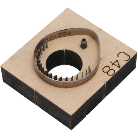 Poinçon de découpe pour cuir et papier, idéal scrapbooking et projets artisanaux DIY avec support bois robuste