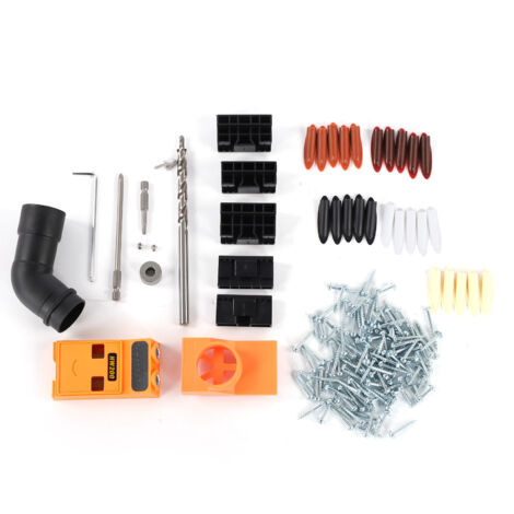 Poinçon de Perçage Oblique pour Assemblages Bois, Guide de Perçage Anglé pour Menuiserie