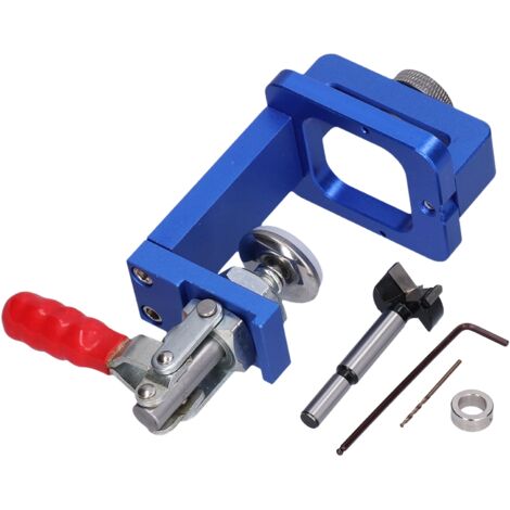 Poinçon de repérage pour charnières 35mm, guide de perçage en alliage d'aluminium pour menuiserie, gabarit de perçage pour trous de vis