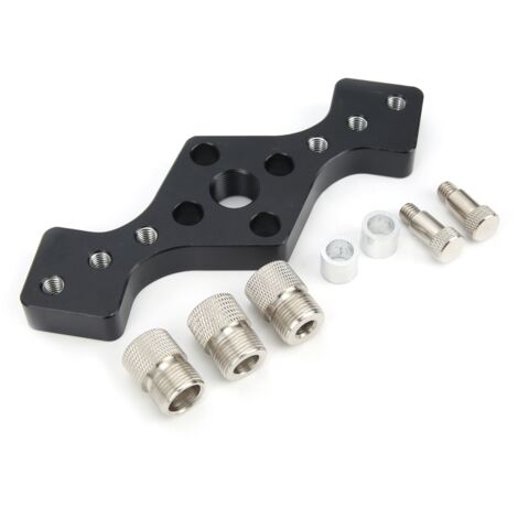 Poinçon de repérage pour perçage droit en alliage d'aluminium, outil de positionnement noir pour menuiserie