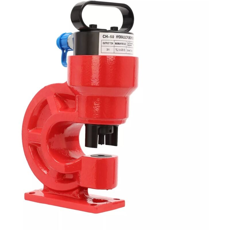 Poinçon de trou hydraulique 31T poinçon de trou de tôle perforateur outil de poinçonnage de trou 3/8-3/4 pouces