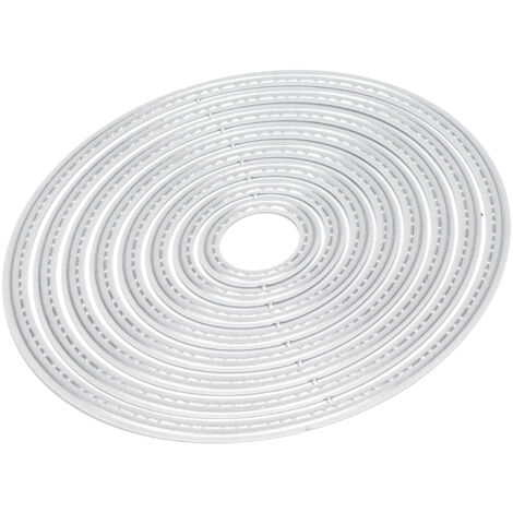 Poinçon métallique ovale pour scrapbooking, embossage sur papier, carte de vœux et album photo DIY