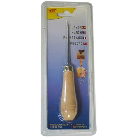 Poinçons à manche en bois sans yeux numéro 0
