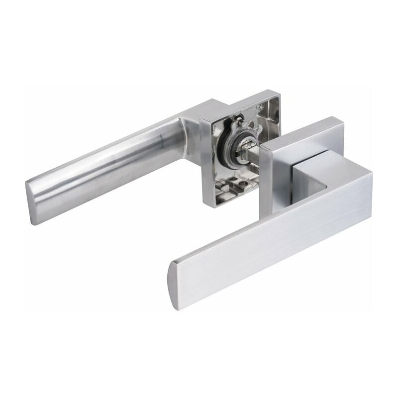 Brionne - Poingée double watford zamak chromé satiné