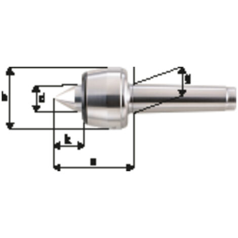 Poinon de centrage rotatif MK 3